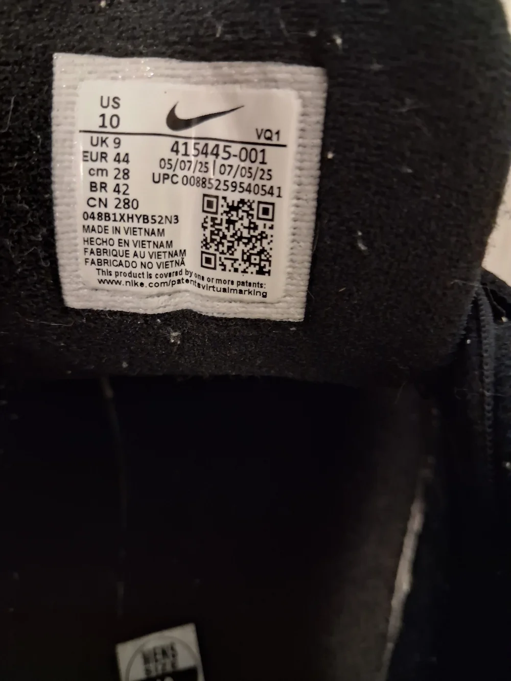 Nike Air Monarch Men's Black Athletic Shoes